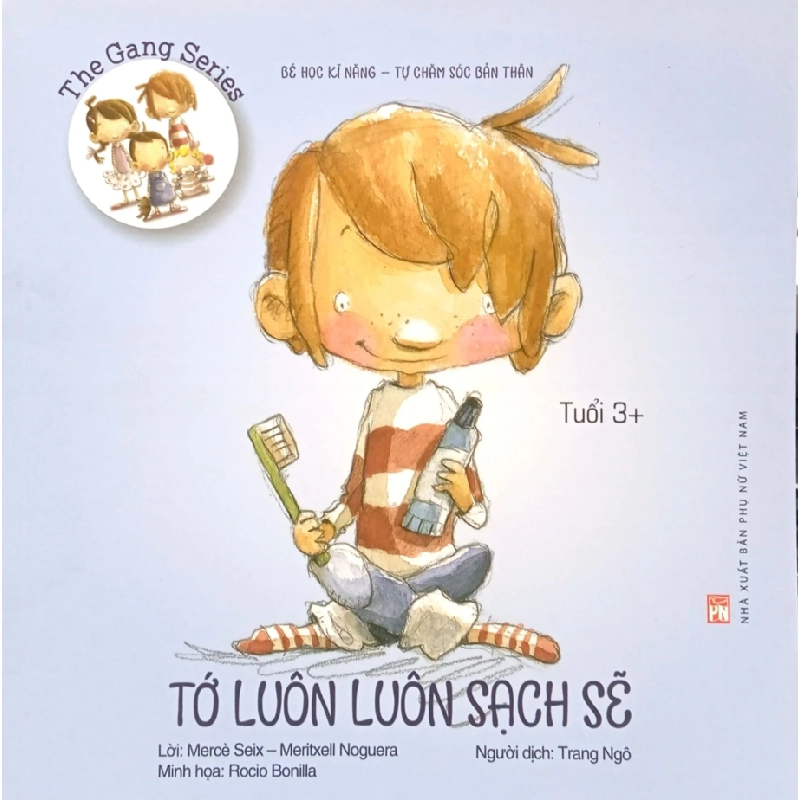 Bé học kĩ năng - Tự chăm sóc bản thân - Tớ luôn sạch sẽ (3+) - Merce Seix STB3028 Mẹ và bé 534973