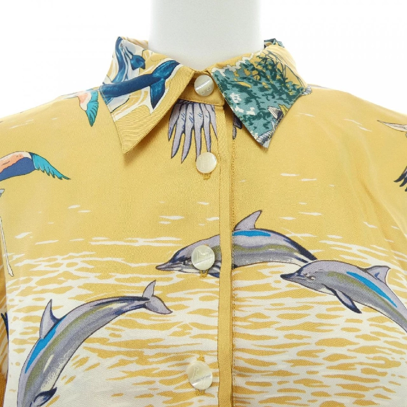 HERMES LAVIE PRECIEVSE DE LA MEDITERRANEE Polo Shirt - Hàng hiệu Authentic 824546