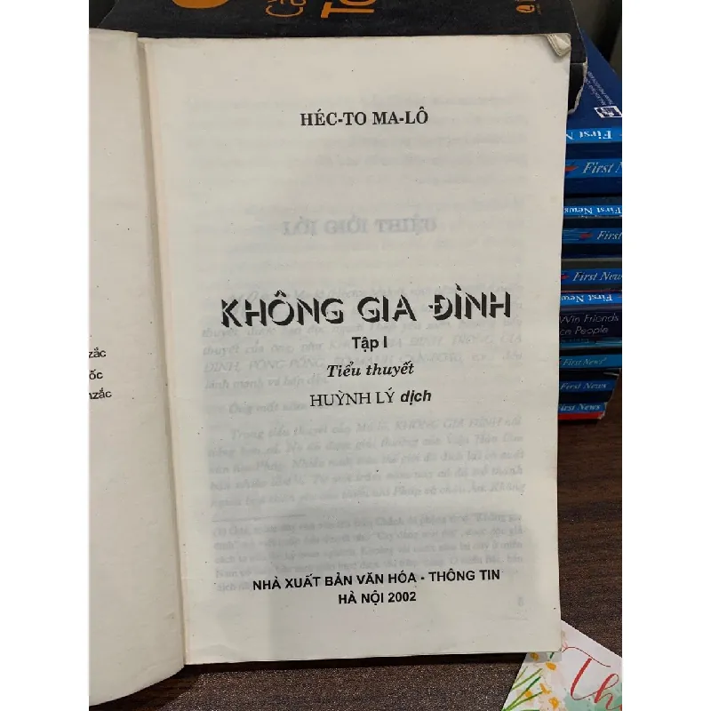 Không gia đình 1- Hector Malot NXB Văn hoá thông tin 695905