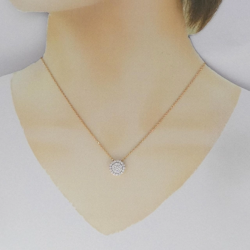 PT900/K18PG Dây chuyền kim cương 0.73CT - Hàng hiệu Authentic 866289