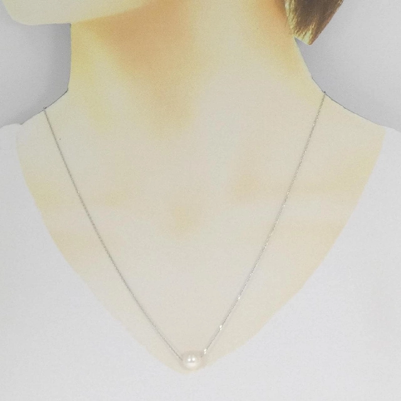 K18WG Dây chuyền ngọc trai Akoya 7.9mm - Hàng hiệu Chính hãng 856584