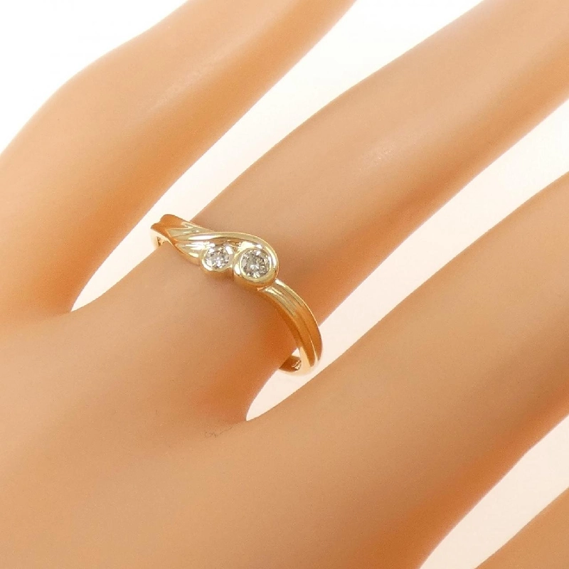 Nhẫn kim cương K18YG 0.09CT 667558