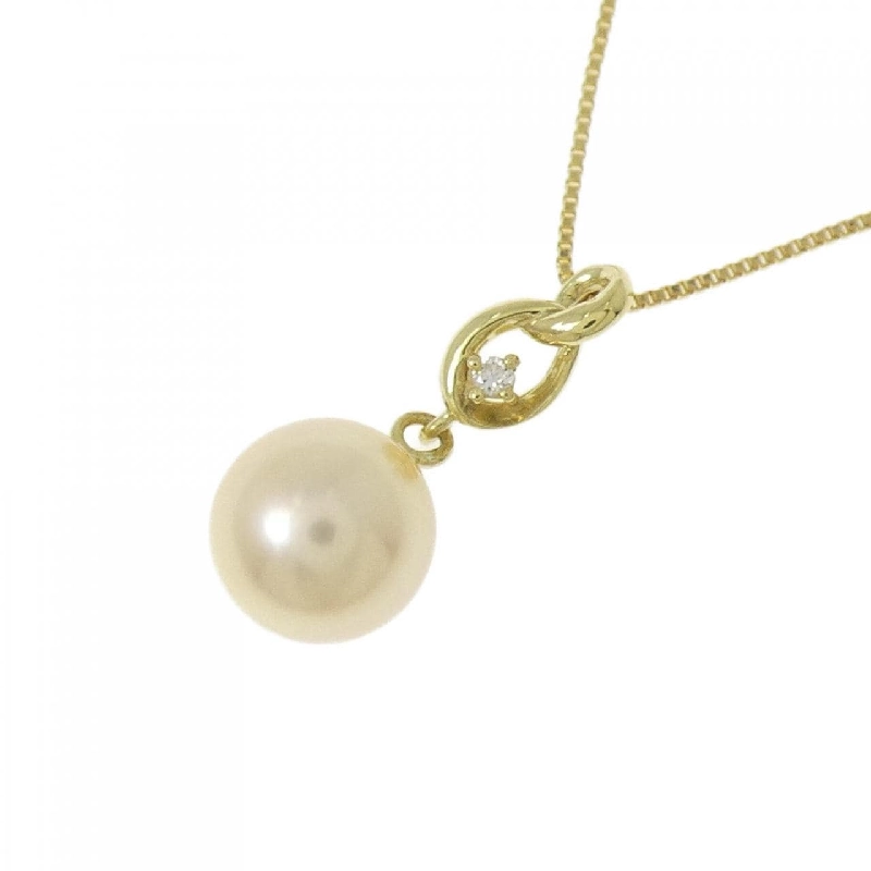 K18YG Ngọc trai Akoya Dây chuyền 7.1mm - Hàng hiệu Chính hãng 857808