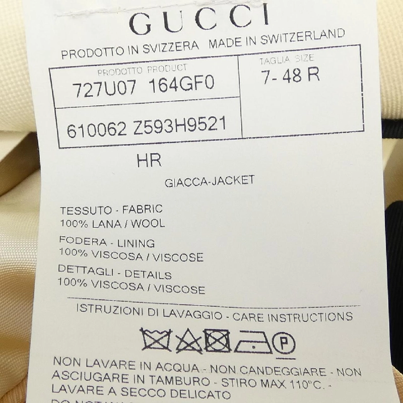 Gucci GUCCI 610062 Z593H Áo khoác - Hàng hiệu Chính hãng 893237