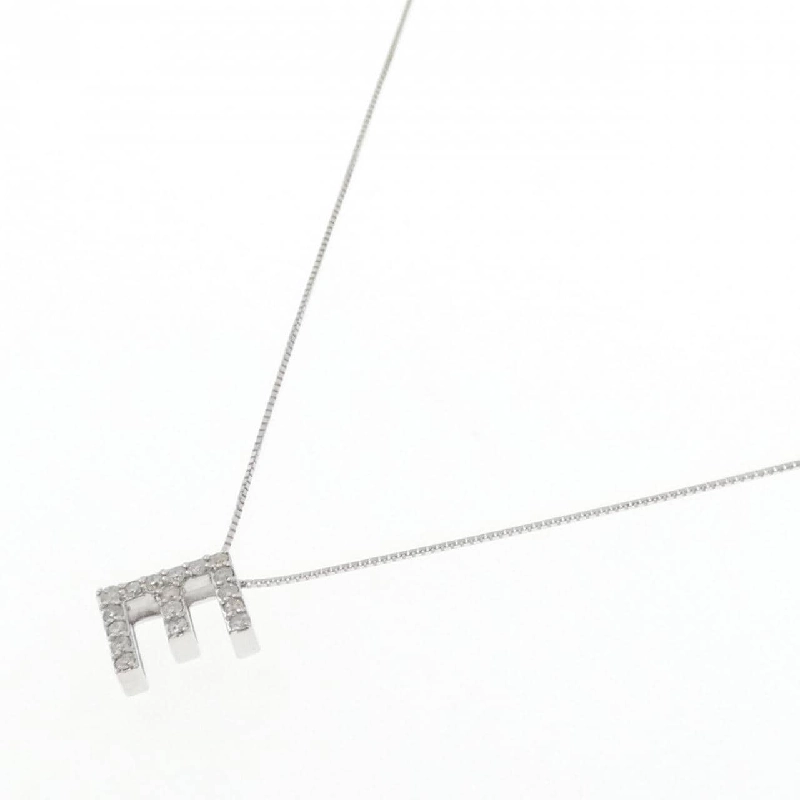 K18WG Chữ cái E Dây chuyền kim cương 0.94CT - Hàng hiệu Chính hãng 859770