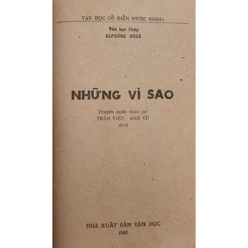 Truyện ngắn chọn lọc của nhà văn Pháp Alphonse Daudet 727098