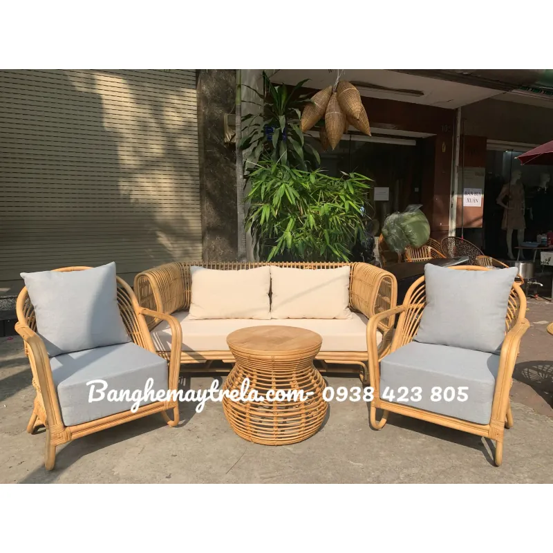 Sofa mây tự nhiên cho phòng khách 728297