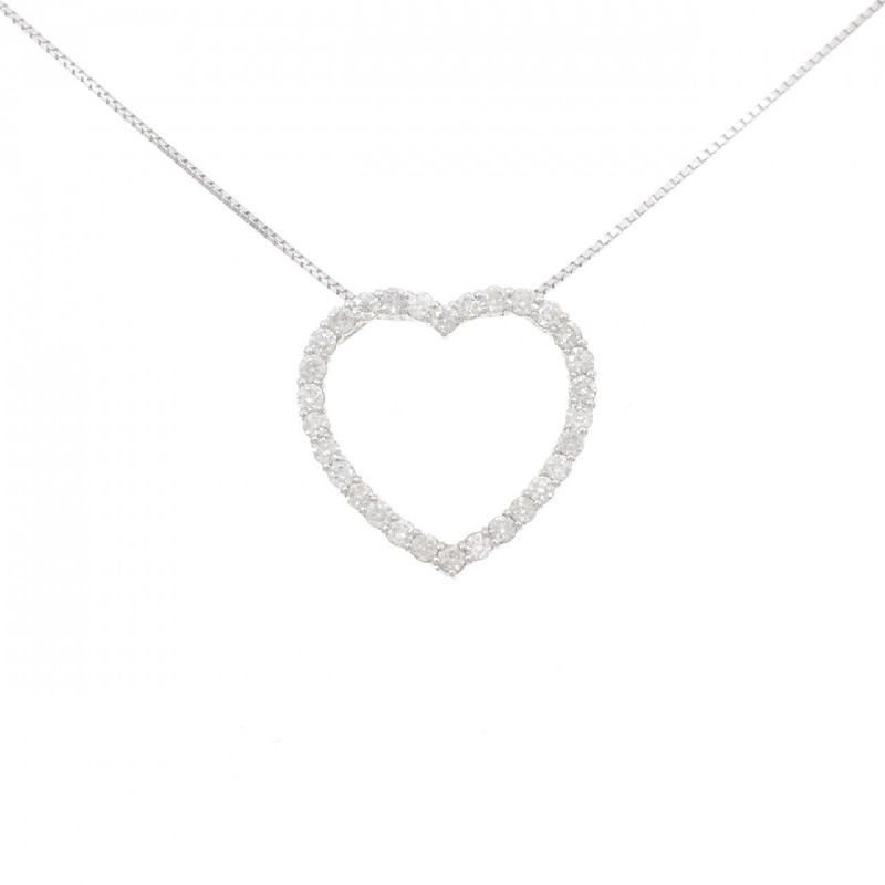 Dây chuyền kim cương hình trái tim K18WG 1.00CT - Hàng hiệu Chính hãng 862833