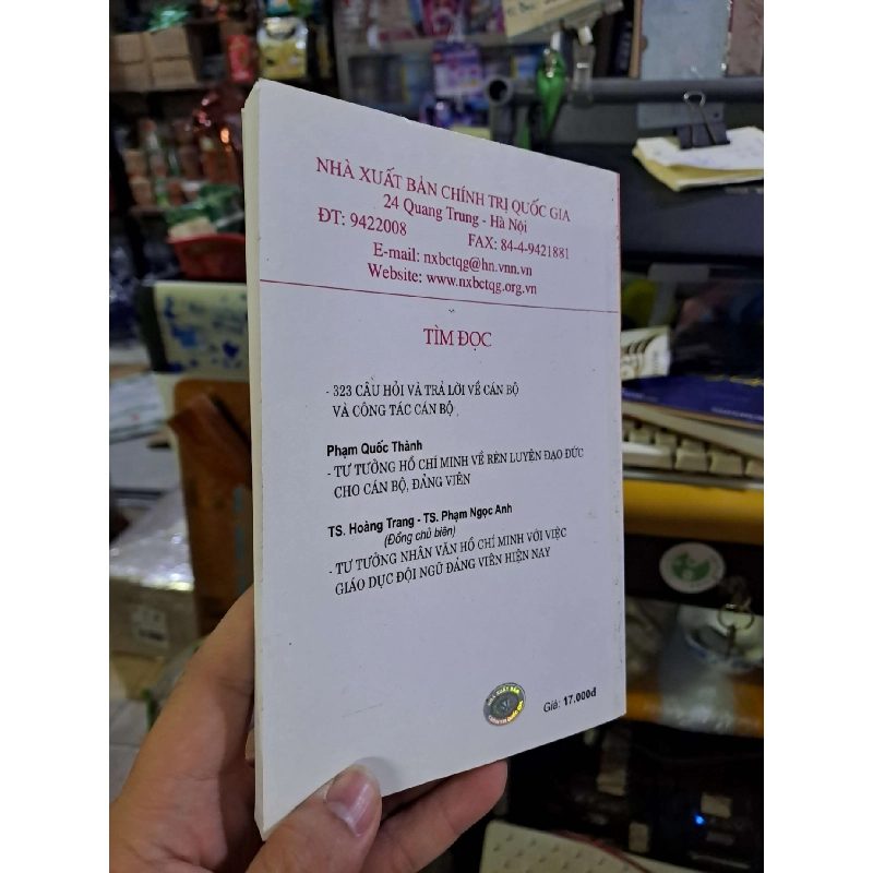 Đạo đức người cán bộ lãnh đạo chính trị hiện nay - Thực trạng và giải pháp - Nguyễn Thế Kiệt LỊCH SỬ - CHÍNH TRỊ - TRIẾT HỌC VAVO0910 920479