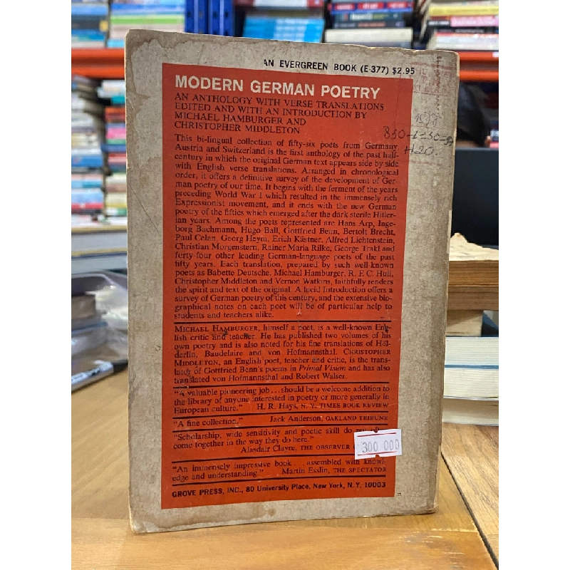 Modern German Poetry : An Anthology with verse translation 523082