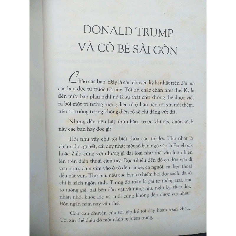 Donald Trump và cô bé sài gòn mới 80% ố vàng 2017 HCM0107 Đạo diễn Lê Hoàng VĂN HỌC 179715