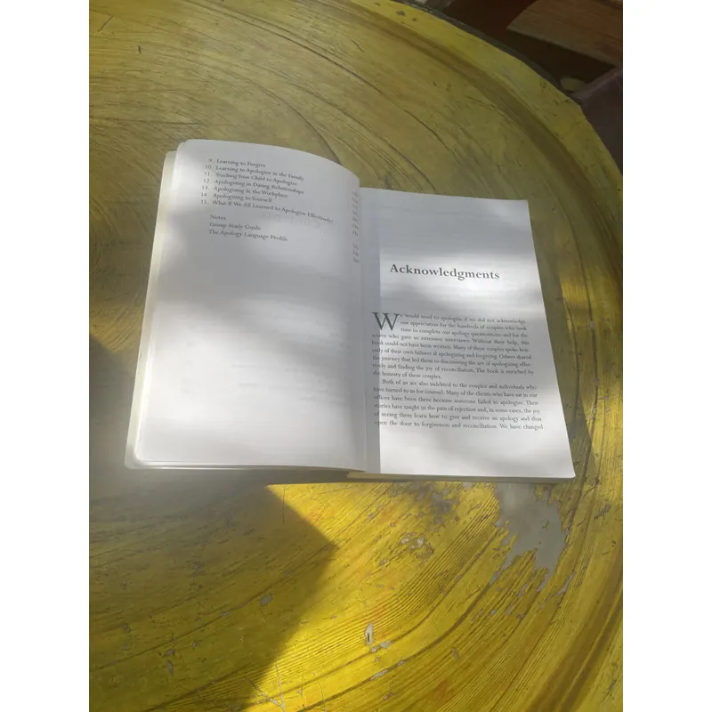 THE FIVE LANGUAGES OF APOLOGY- GARY CHAPMAN- JENNIFER THOMAS 594502