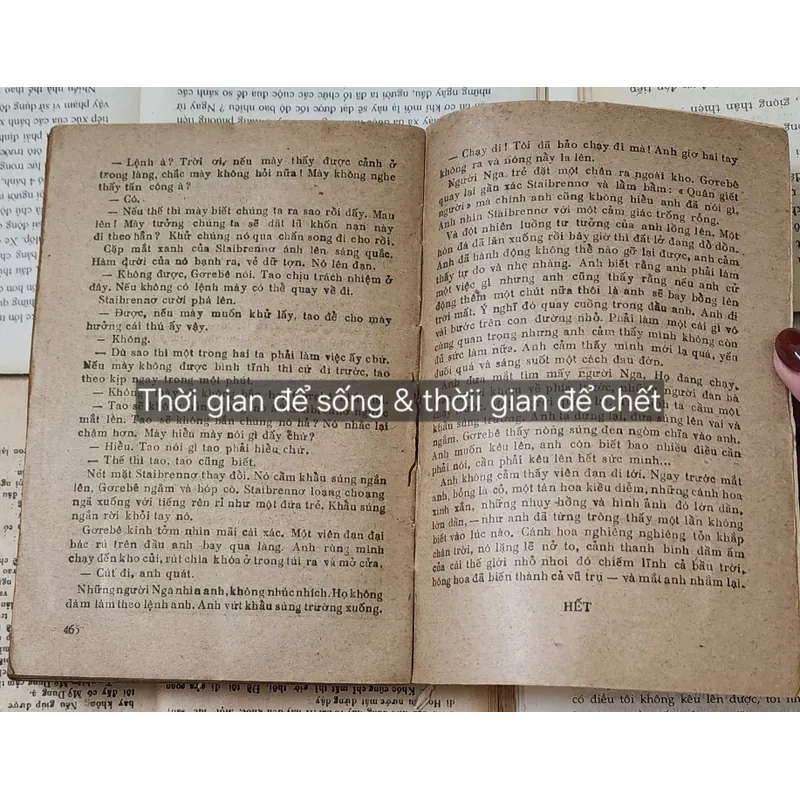 THỜI GIAN ĐỂ SỐNG VÀ THỜI GIAN ĐỂ CHẾT
-
Tác giả: Erich Maria Remarque - Dịch giả: Lê Phát 705071
