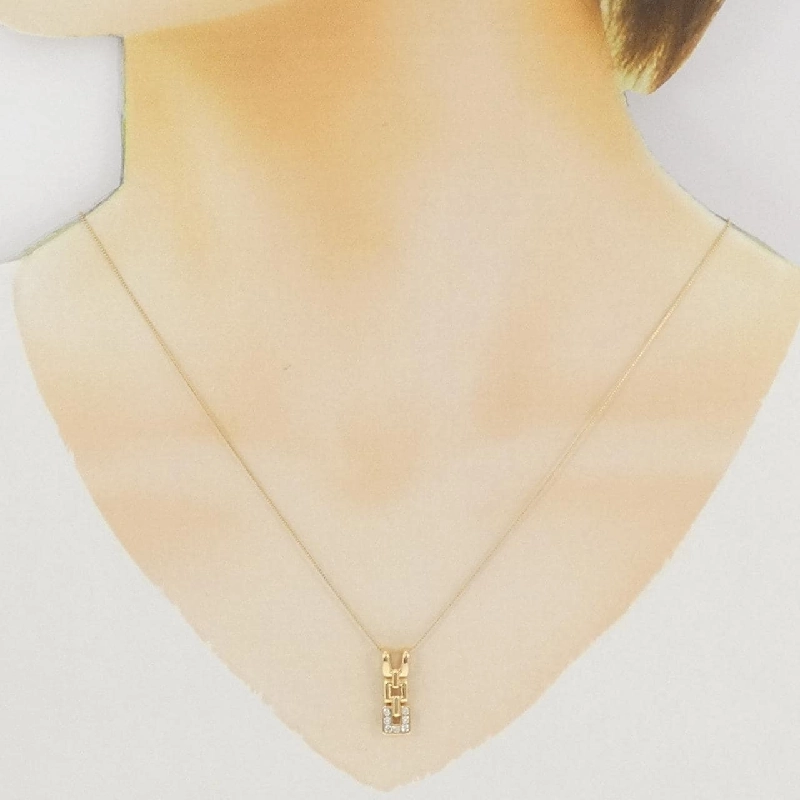 Dây chuyền kim cương K18YG 0.12CT - Hàng hiệu Chính hãng 858667
