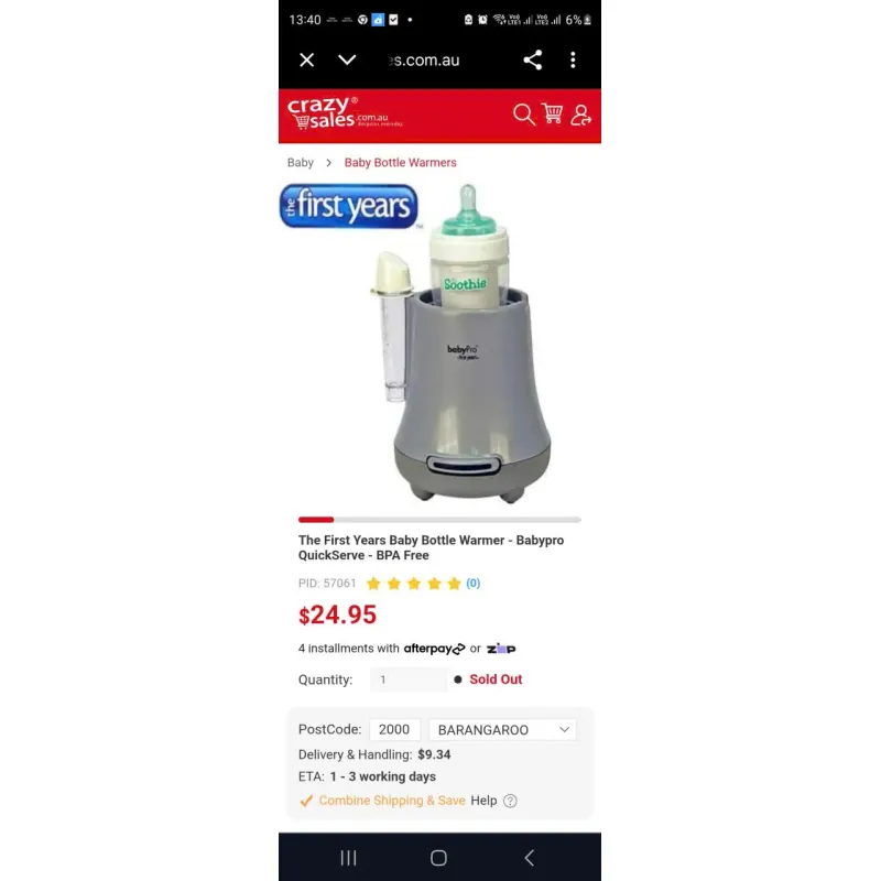 Máy hâm sữa Baby pro 907649