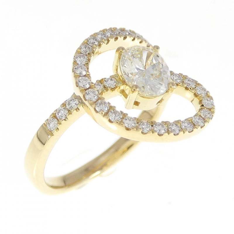 Nhẫn kim cương K18YG 0.579CT 672804