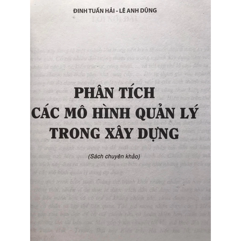 PHÂN TÍCH CÁC MÔ HÌNH QUẢN LÝ TRONG XÂY DỰNG 464187