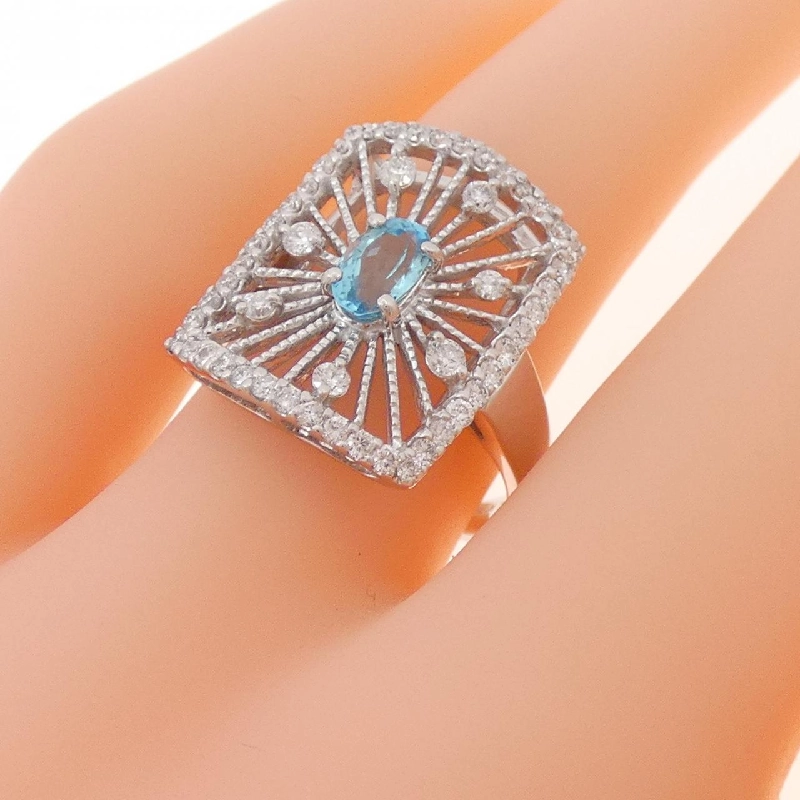 Nhẫn Paraiba Tourmaline K18WG 0.42CT 667986