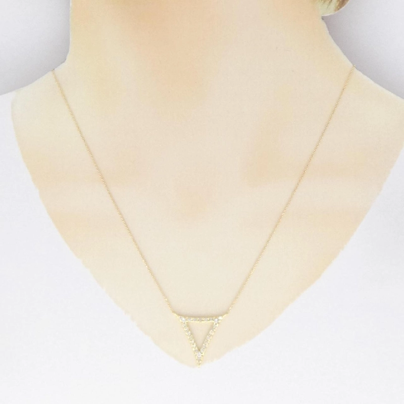 K18YG Dây chuyền kim cương 0.50CT - Hàng hiệu Authentic 860511