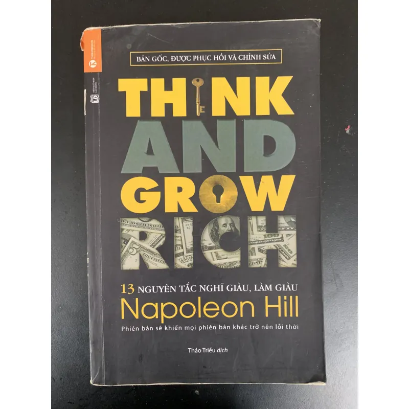 (Sách rất cũ) Think and grow rich - 13 nguyên tắc nghĩ giàu, làm giàu - Napoleon Hill 932652