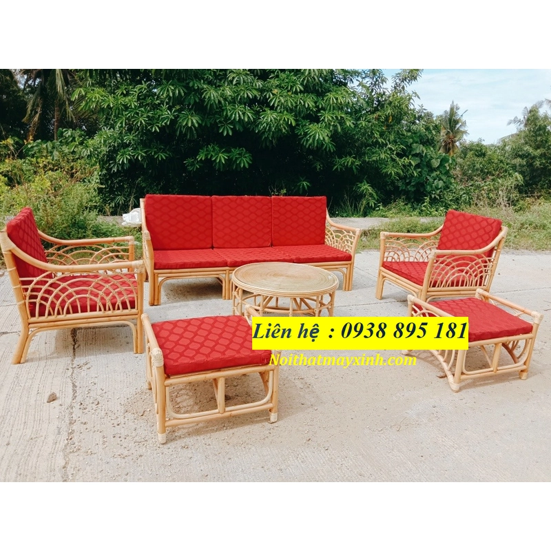 Sofa mây tự nhiên phòng khách bảo hành 12 tháng 365795