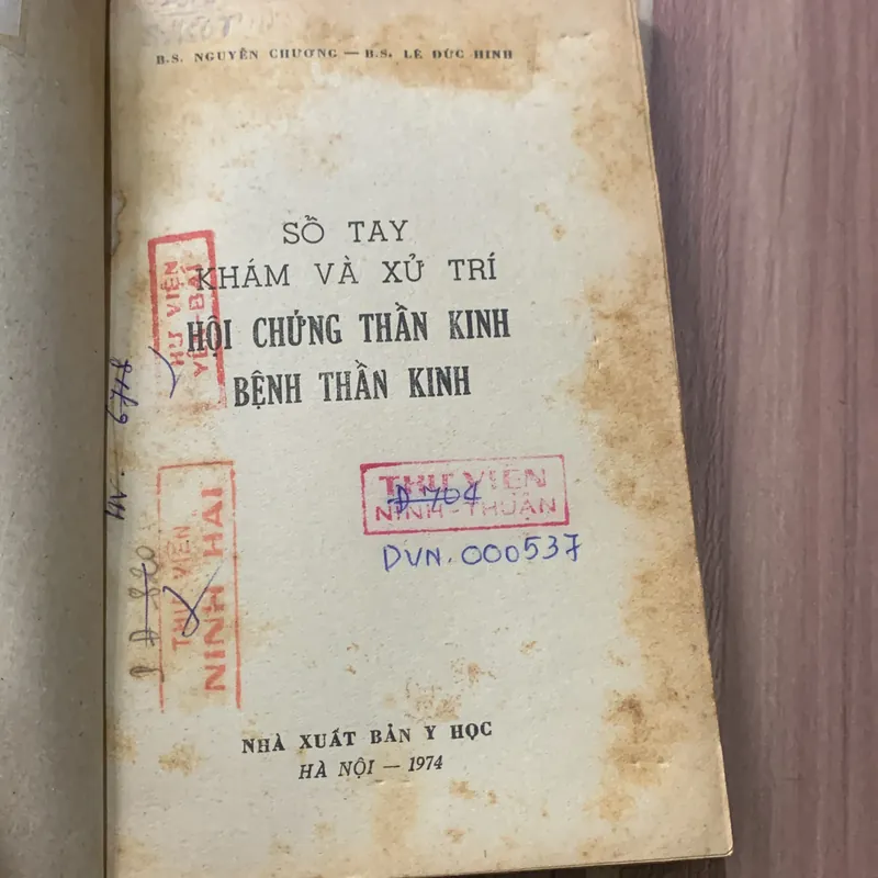 Sổ tay Hội chứng bệnh thần kinh, Nguyễn Chương 608223