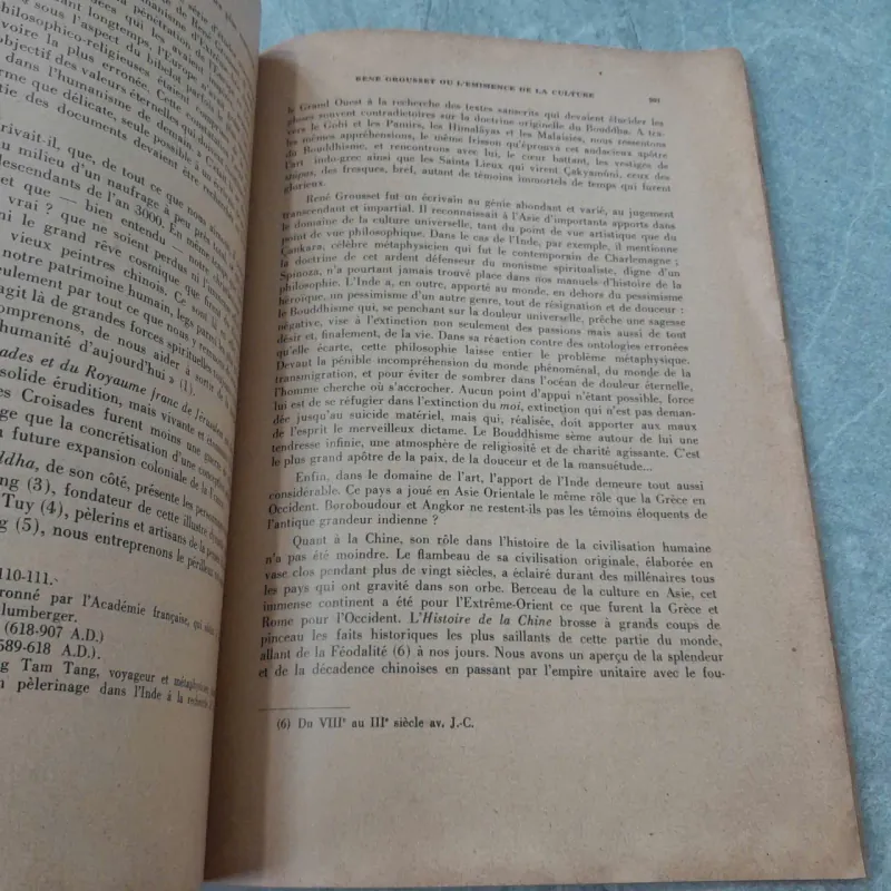 LA VIE ET L'ŒUVRE DE RENE GROUSSET 957685