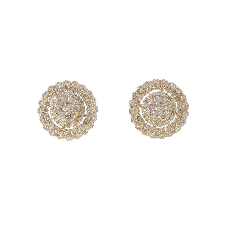 K18YG Bông tai kim cương 2.00CT - Hàng hiệu Chính hãng 864516