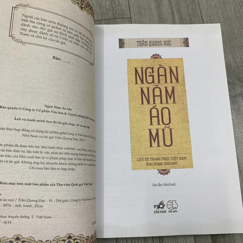 Ngàn năm áo mũ - trần quang đức. 3a1 689208