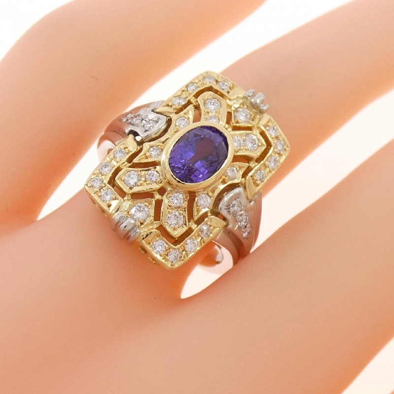 Nhẫn Sapphire PT900/K18YG 1.24CT - Hàng hiệu Chính hãng 852973