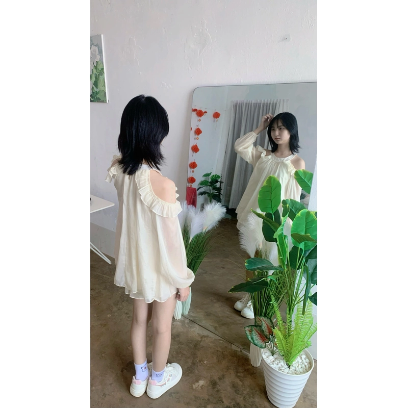 set váy màu be size S ( ảnh thật 100% ) 501621