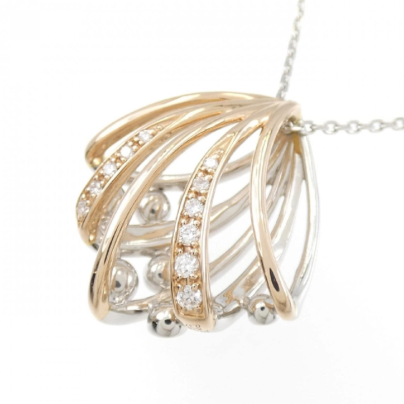 Dây chuyền kim cương PT900/K18PG/PT850 0.37CT - Hàng hiệu Chính hãng 860734