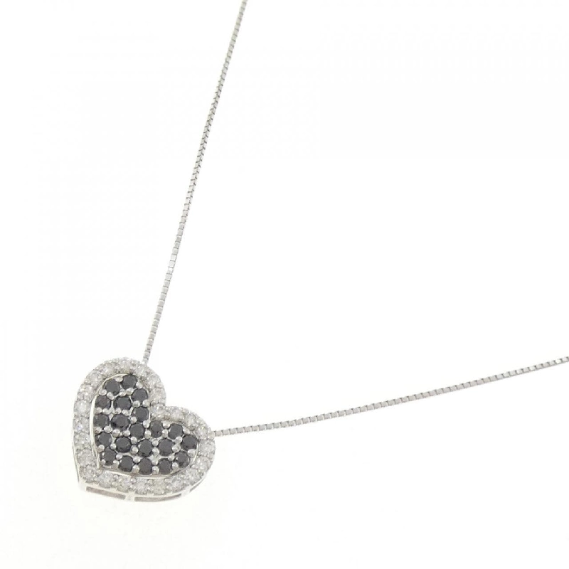 K18WG 2WAY Mặt Dây Chuyền Hình Trái Tim Đính Kim Cương 0.53CT - Hàng hiệu Chính Hãng 857358