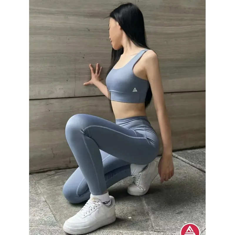 Set đồ tập Yoga, Gym Fitme size S màu xám xanh  596696