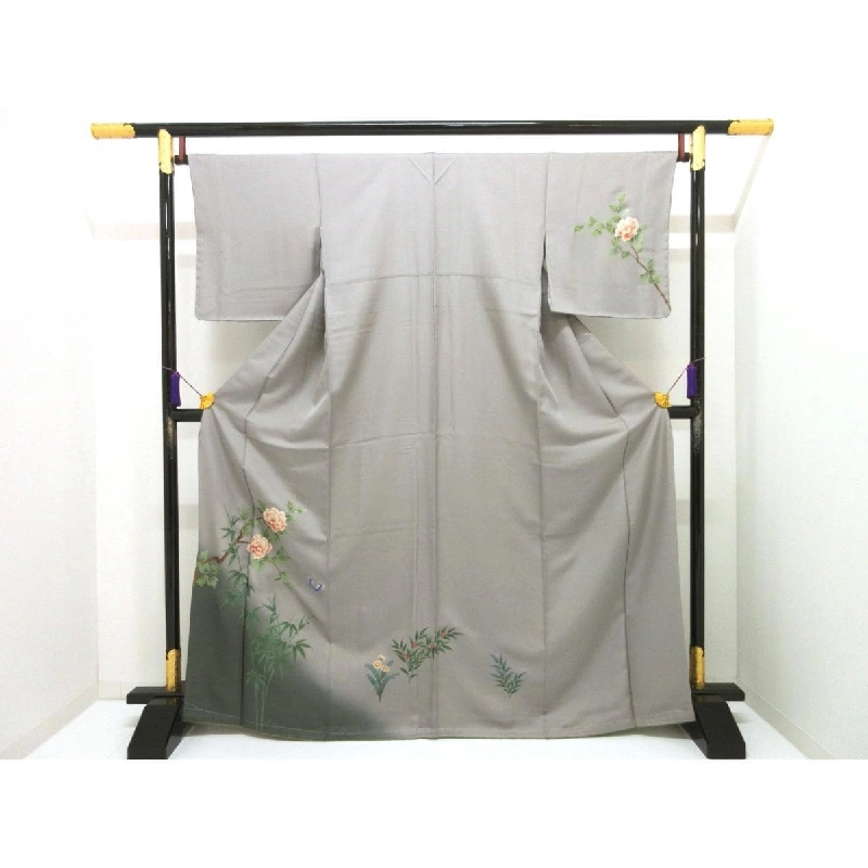 Áo kimono thăm viếng, chế tác vàng Yūzen - Hàng hiệu Authentic 877325