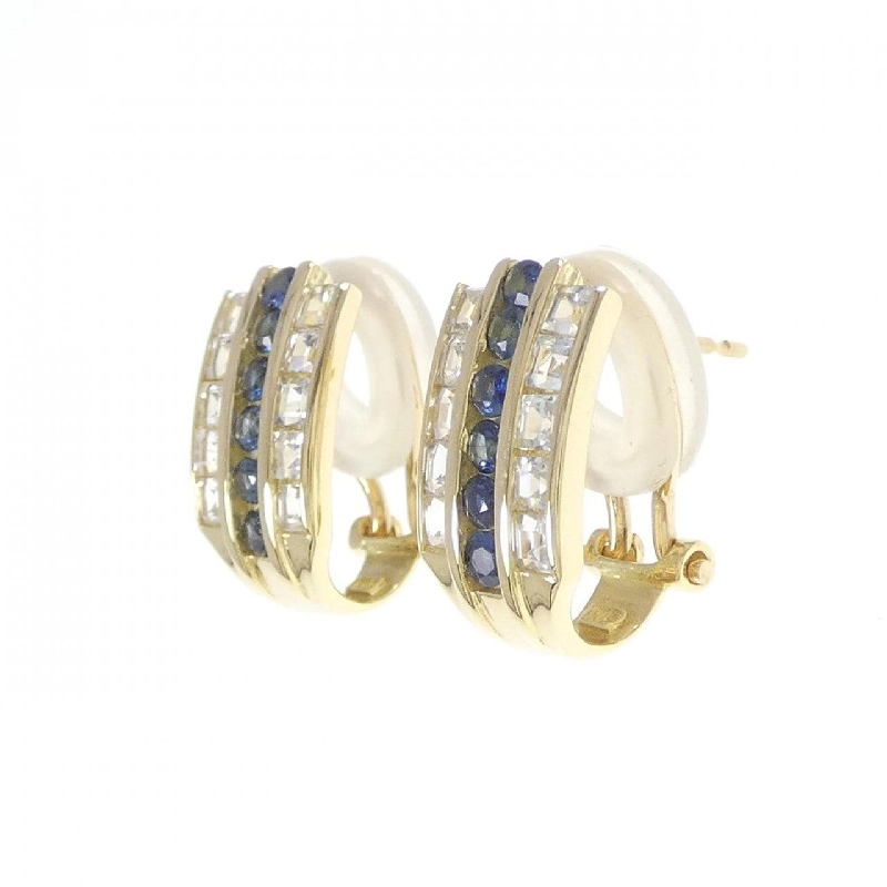 K18YG Sapphire Bông tai - Hàng hiệu Chính hãng 868637