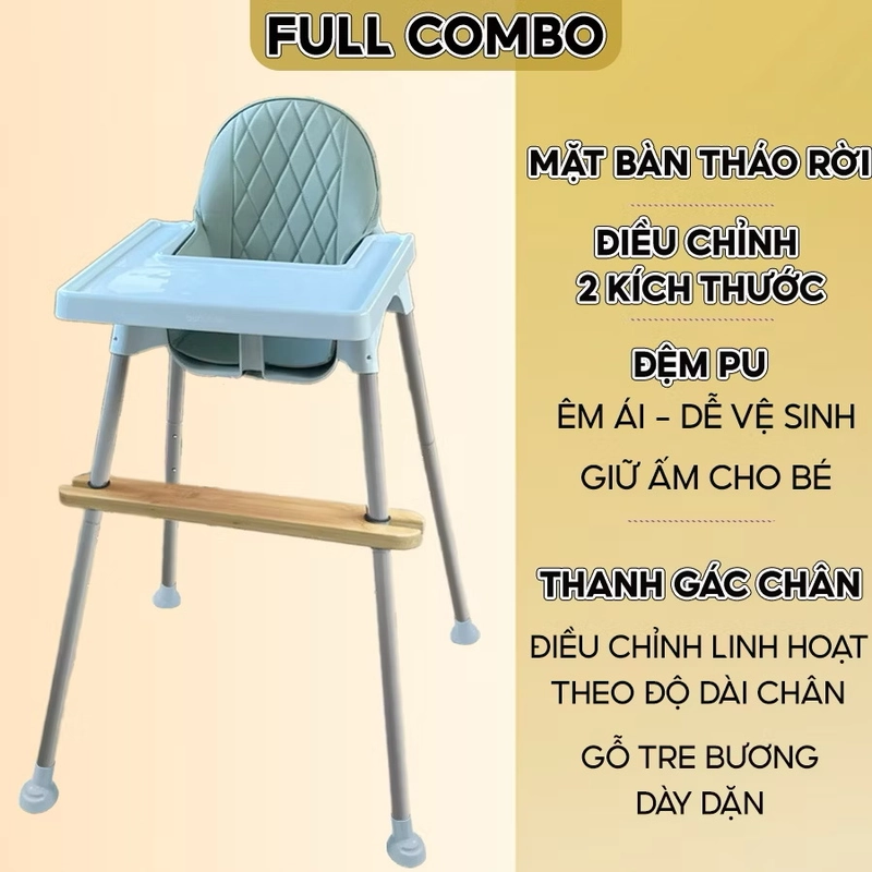 Ghế ăn dặm, bàn ăn cho bé Babyhop  548874