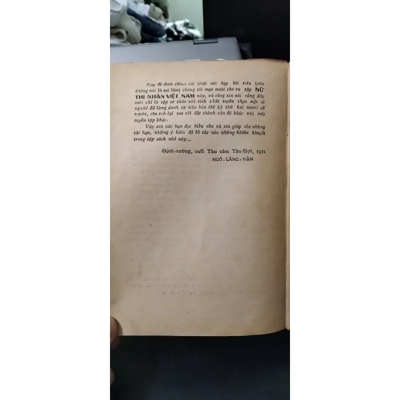 Nữ Thi Sĩ Việt Nam - Ngô Lăng Vân - sách xưa - Giá trị - Hiếm, hết hàng 756318
