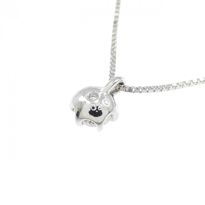 K18WG/750WG Solitaire Diamond Necklace 0.20CT - Hàng hiệu Chính hãng 859740