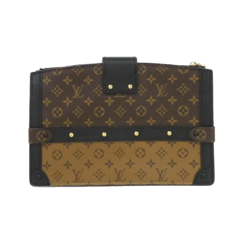 Túi xách đeo vai Louis Vuitton Monogram Reverse Trunk Clutch M43596 - Hàng hiệu Authentic 802690