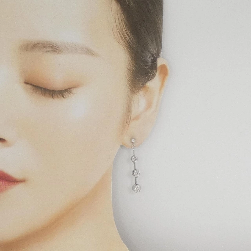 K18WG Bông tai kim cương 1.00CT - Hàng hiệu Chính hãng 865521