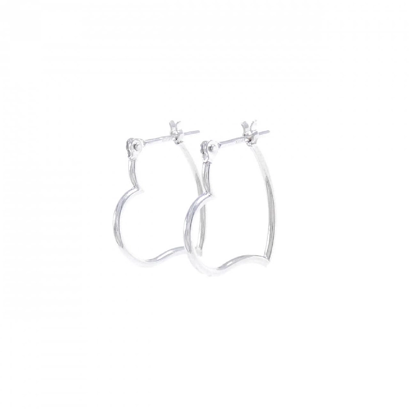 K18WG Khuyên tai hình trái tim - Hàng hiệu Chính hãng 876412