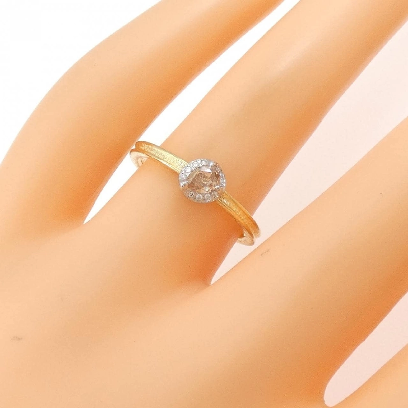 Nhẫn kim cương K18YG/PT950 0.21CT 667329