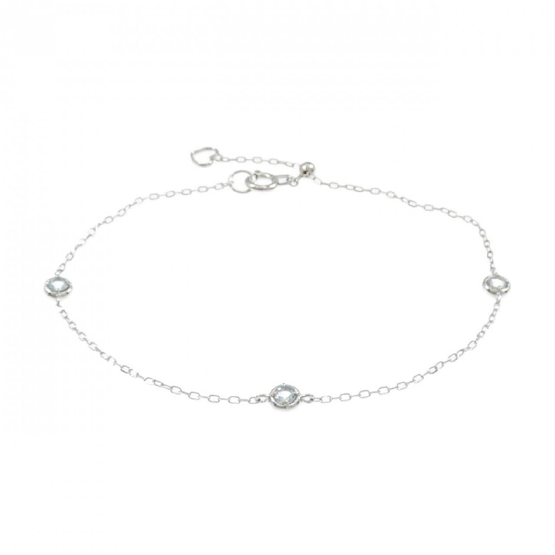 K18WG Aquamarine Bracelet - Hàng hiệu Authentic 874428