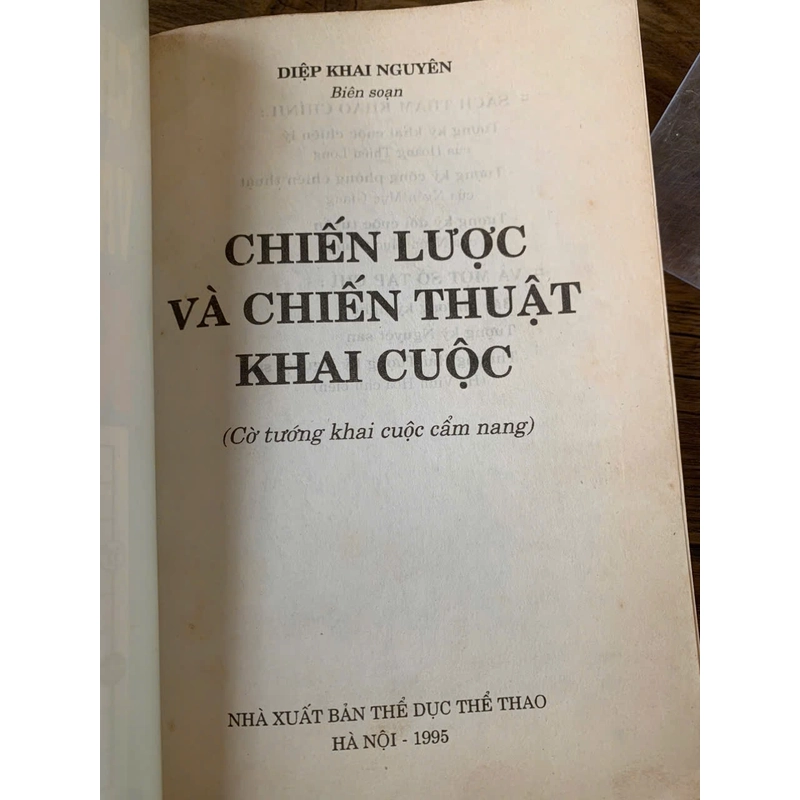 Chiến lược và chiến thuật khai cuộc _1995_ sách cờ tướng cũ, sách cờ tướng hay  358304