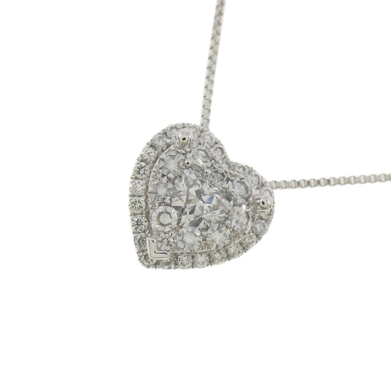 K18WG Dây chuyền kim cương hình trái tim 0.36CT - Hàng hiệu Chính hãng 859118