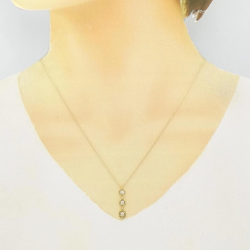 K18YG Dây chuyền kim cương 0.20CT - Hàng hiệu Chính hãng 862589