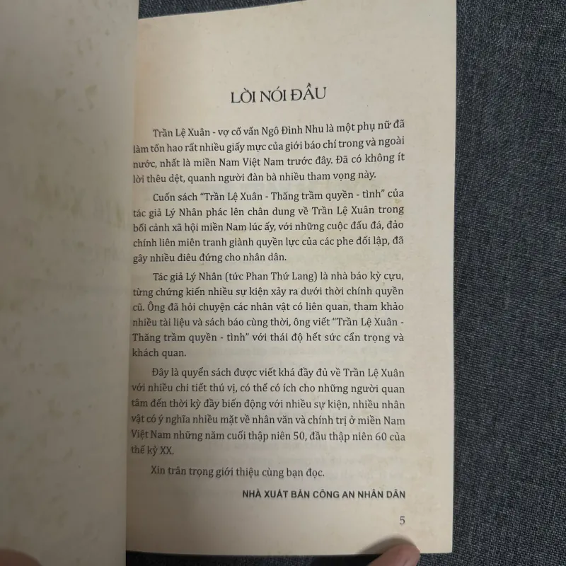 Trần Lệ Xuân, thăng trầm quyền tình - Lý Nhân Phan Thứ Lang 925474