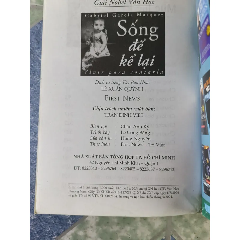 Sống để kể lại ( Nobel văn học 1982) - Gabriel Garcia Marquez 708734