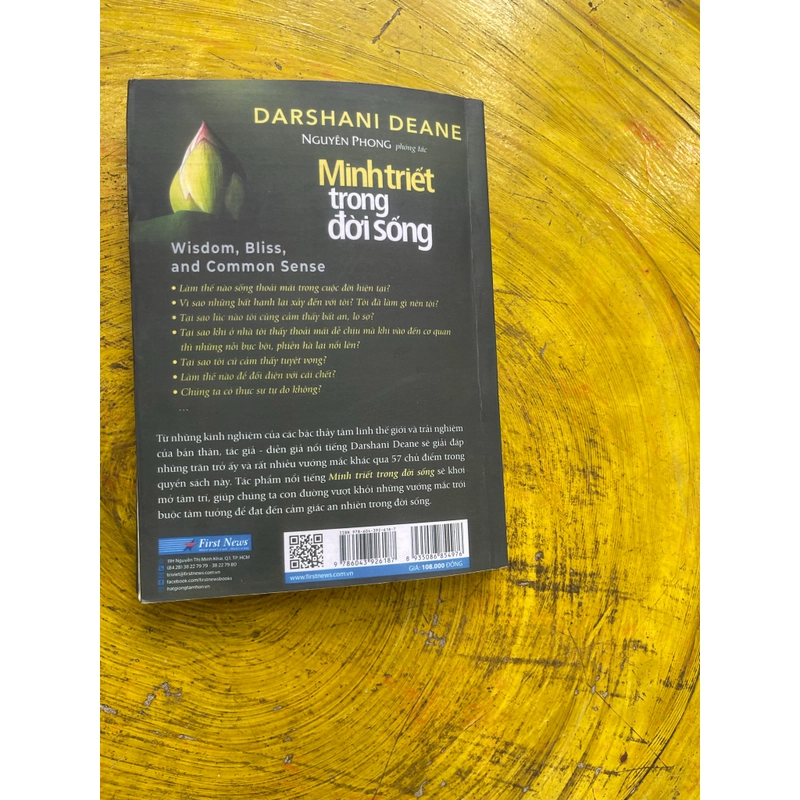 MINH TRIẾT TRONG ĐỜI SỐNG- DARSHANI DEANE -NGUYÊN PHONG PHÓNG TÁC 545521